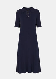 Petite Knitted Ribbed Midi Dress
