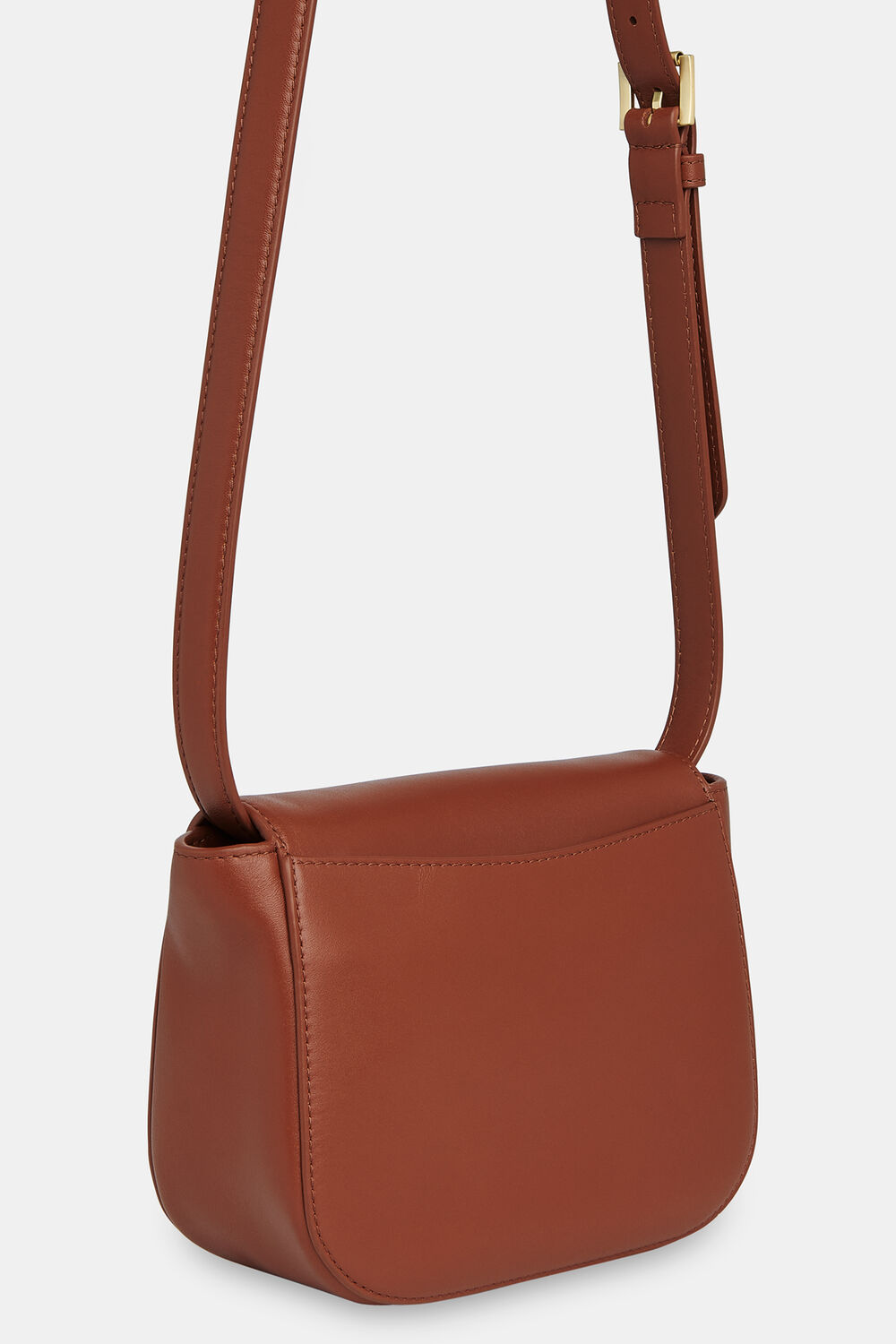 Brown Carlota Turnlock Satchel