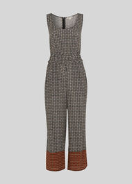 Geometric Border Jumpsuit