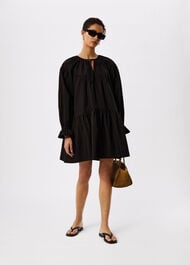 Cotton Tiered Mini Dress