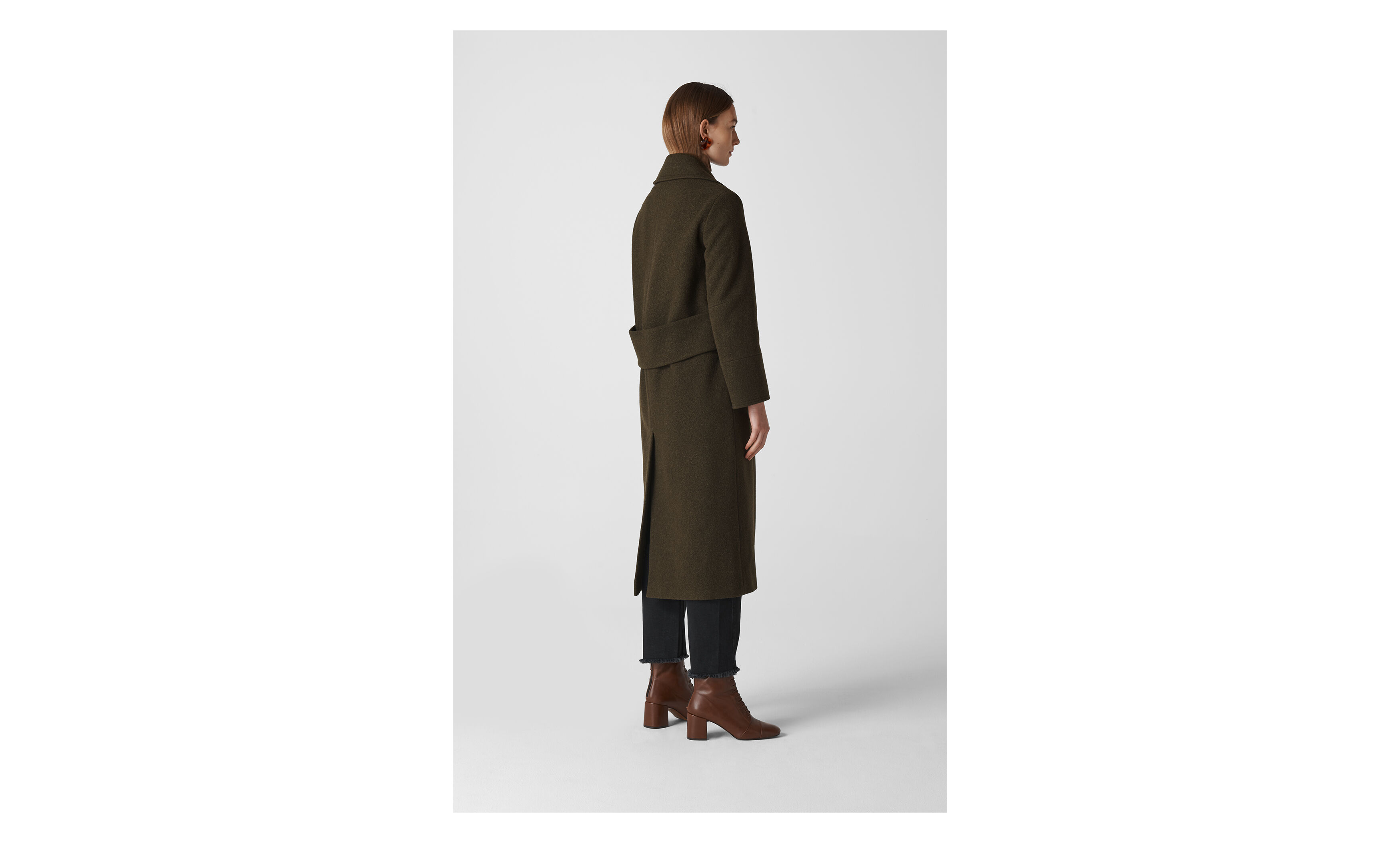 Whistles double top breasted maxi coat