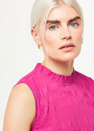 Petite Maya Plisse Midi Dress