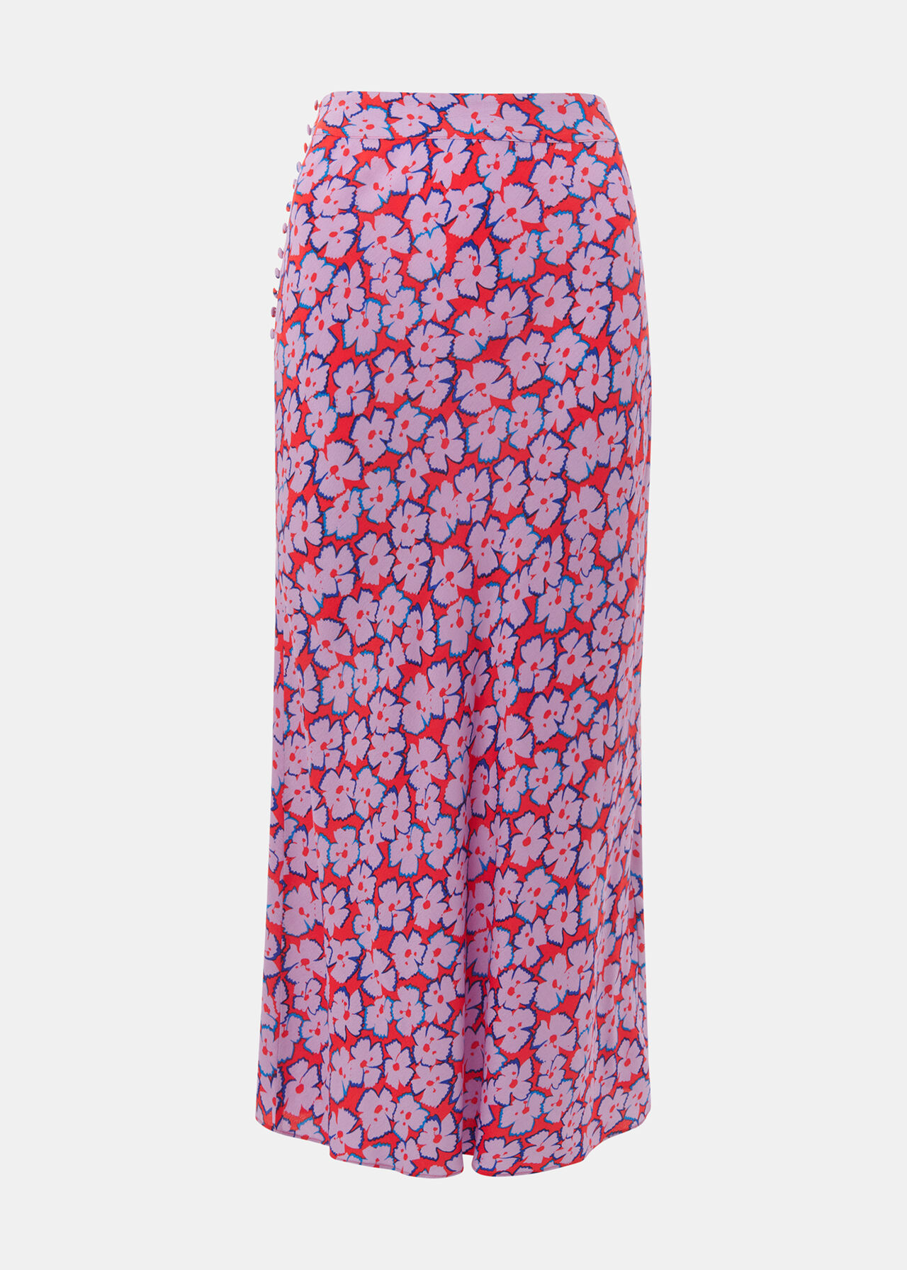 Farfalle Print Bias Cut Skirt