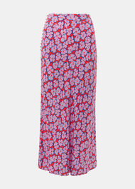 Farfalle Print Bias Cut Skirt