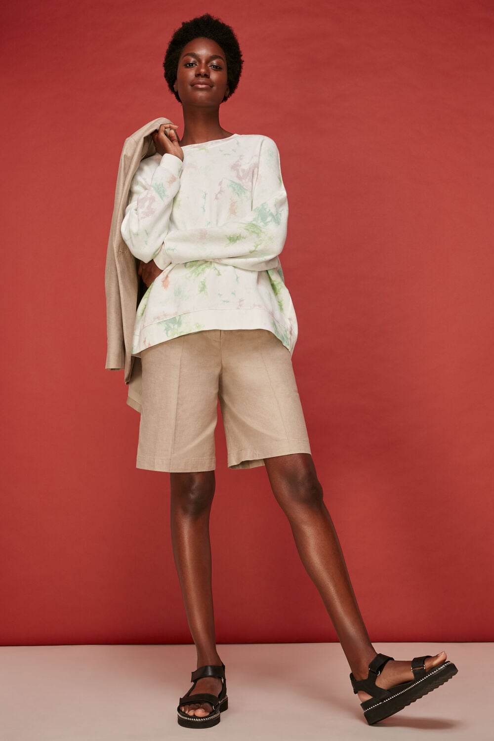 Tie Dye Print Sweatshirt