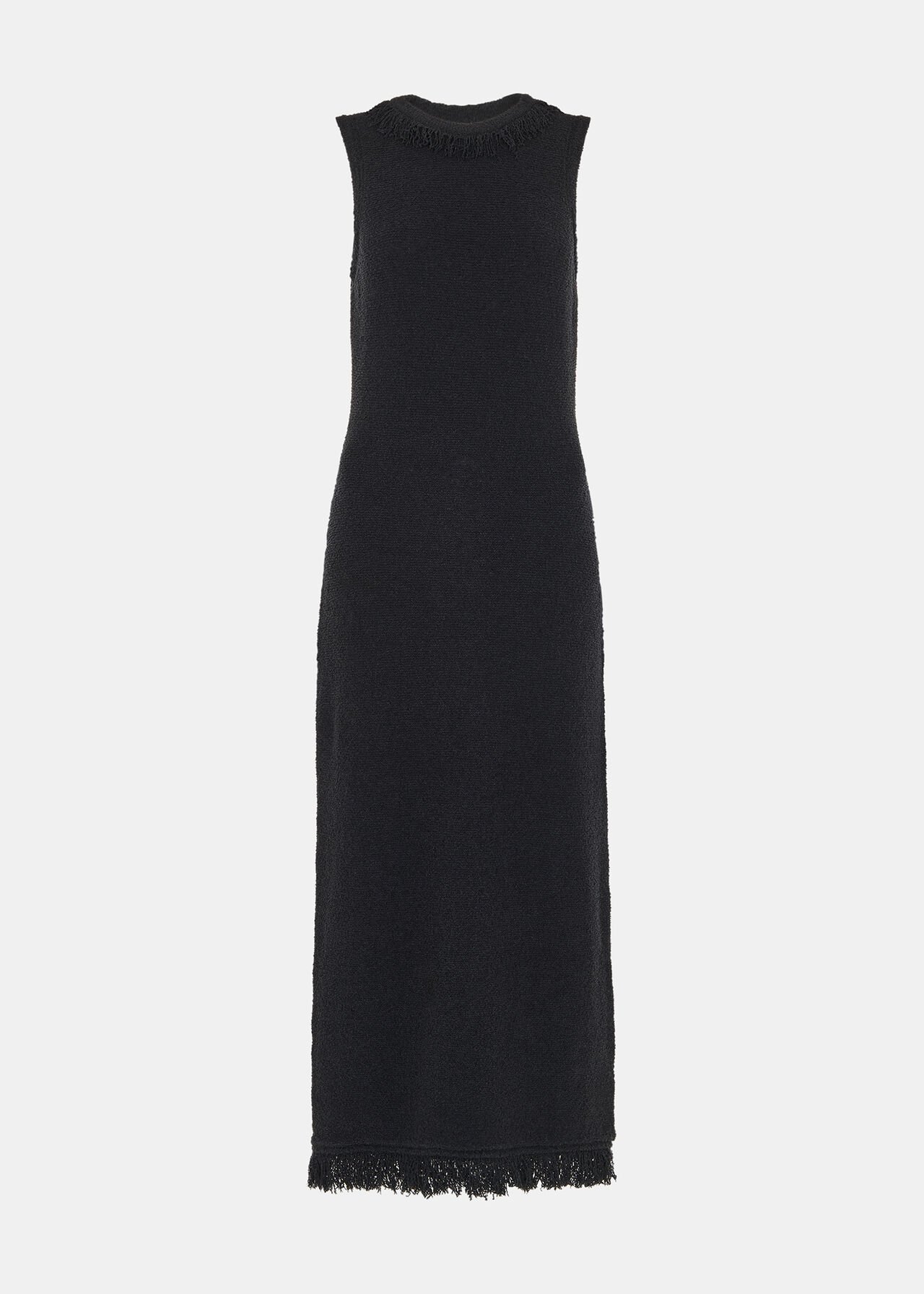 Fringe Detail Knitted Dress