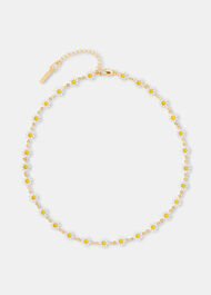 Enamel Daisy Chain Necklace