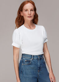 Puff Sleeve Rib Tee