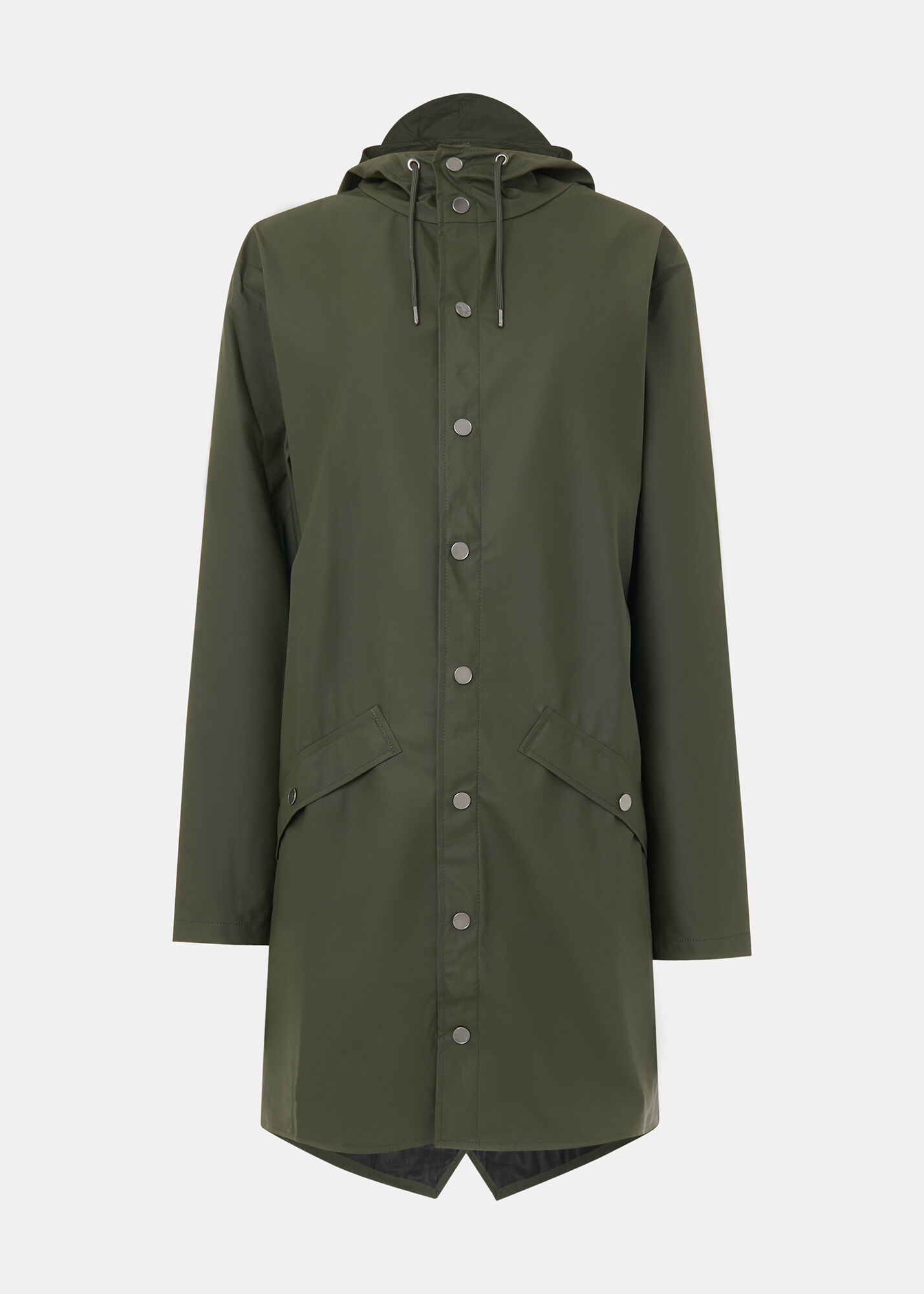 Dark Green Rains Long Jacket WHISTLES