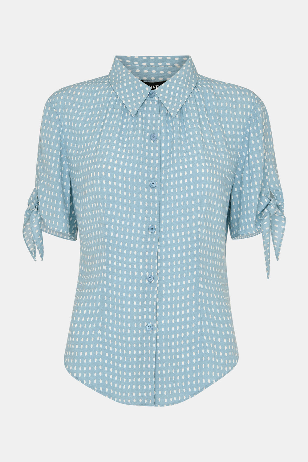 Oval Spot Tie Sleeve Shirt