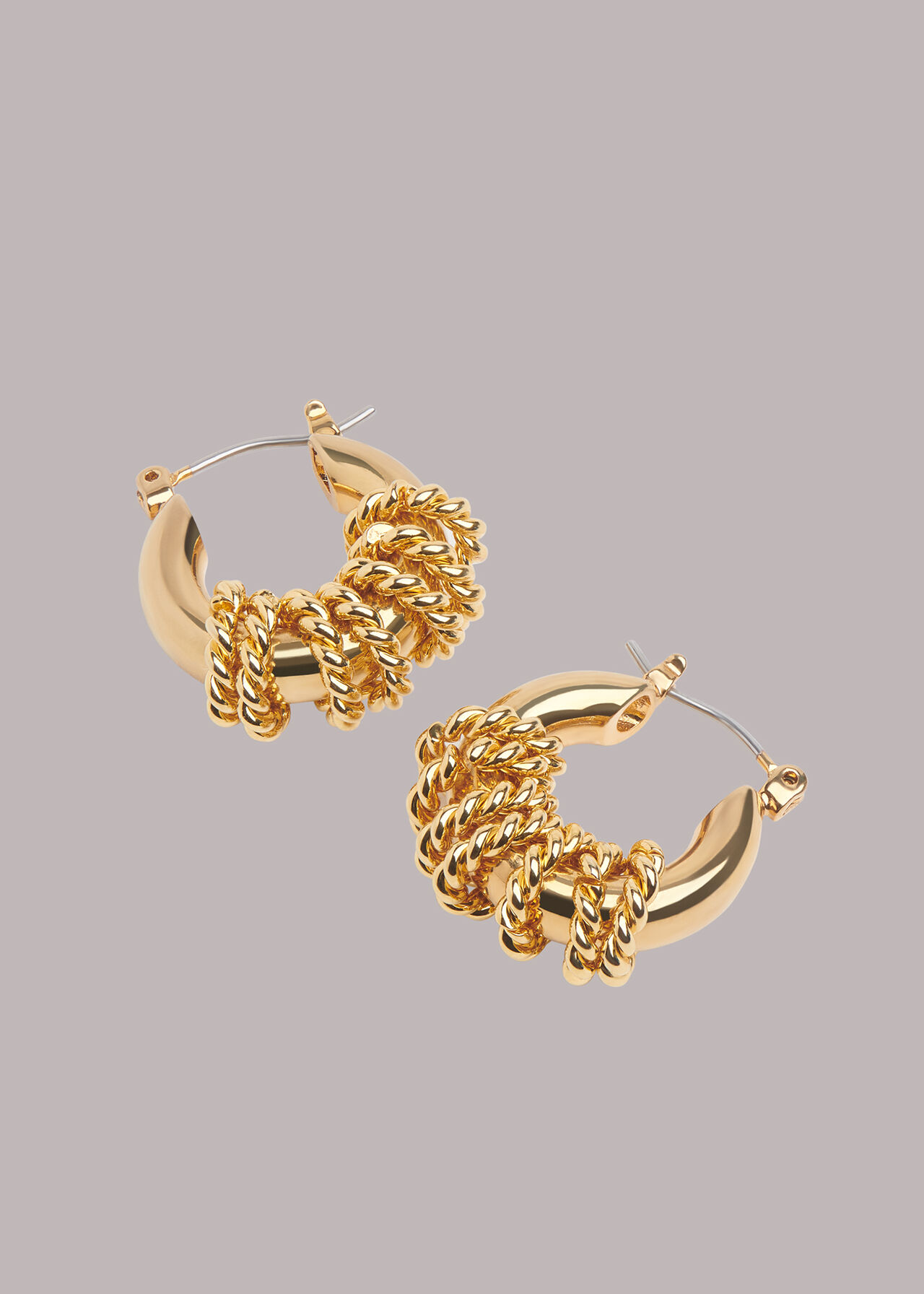 Twisted Ring Tubular Hoop