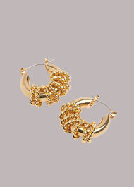 Twisted Ring Tubular Hoop