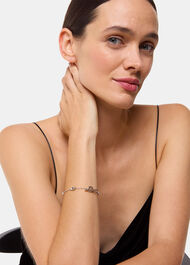Oval Beaded T Bar Bracelet