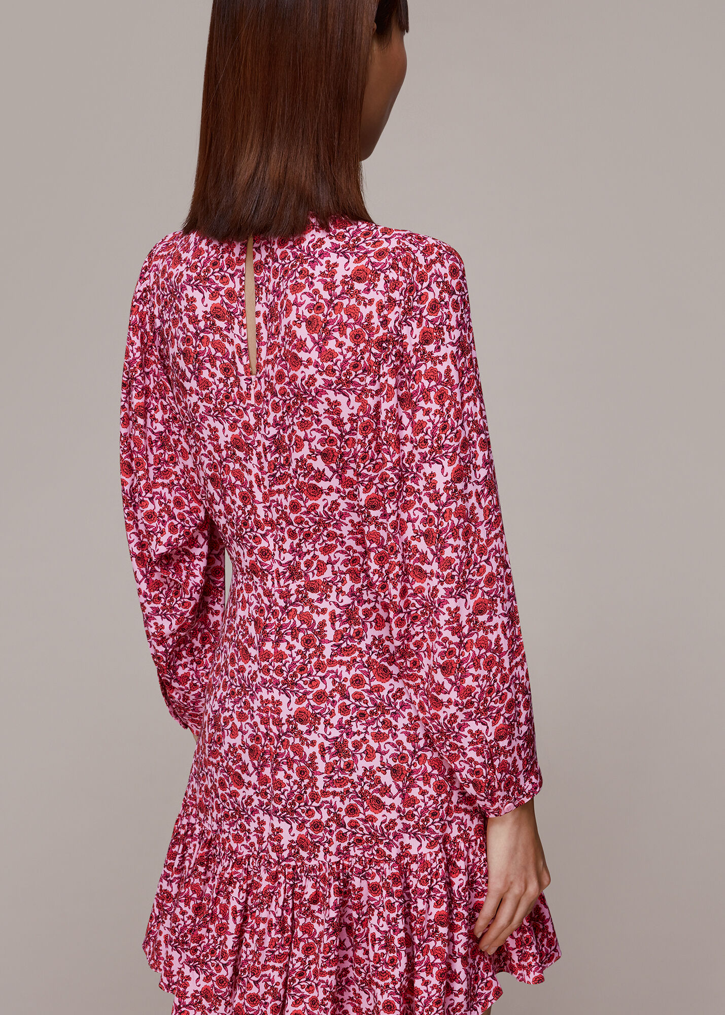 Pink/Multi Samantha Heath Floral Dress WHISTLES