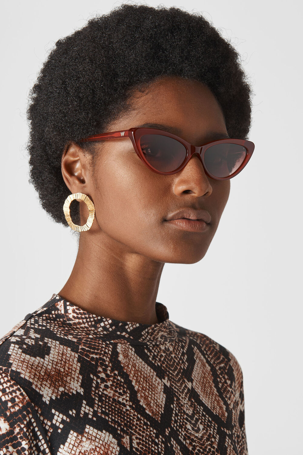 Hart Cat Eye Sunglasses Rust