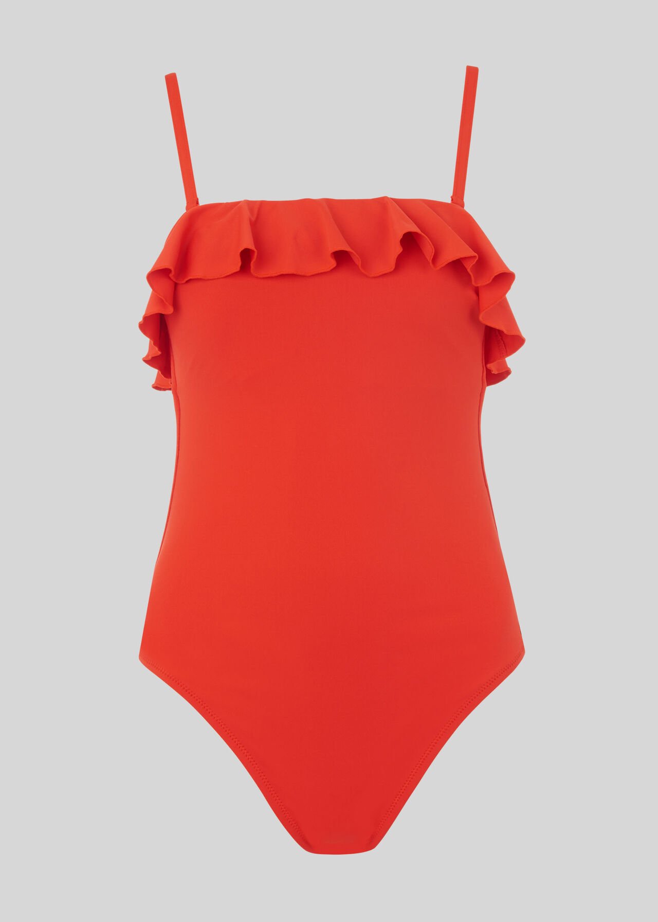 Cali Frill Swimsuit Red