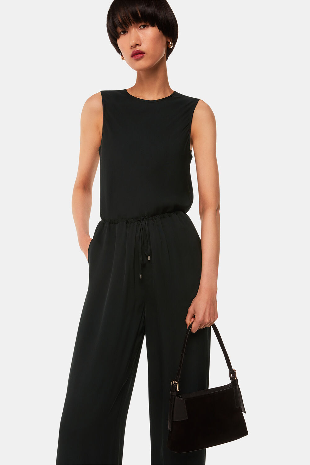 Black Clara Longline Tank