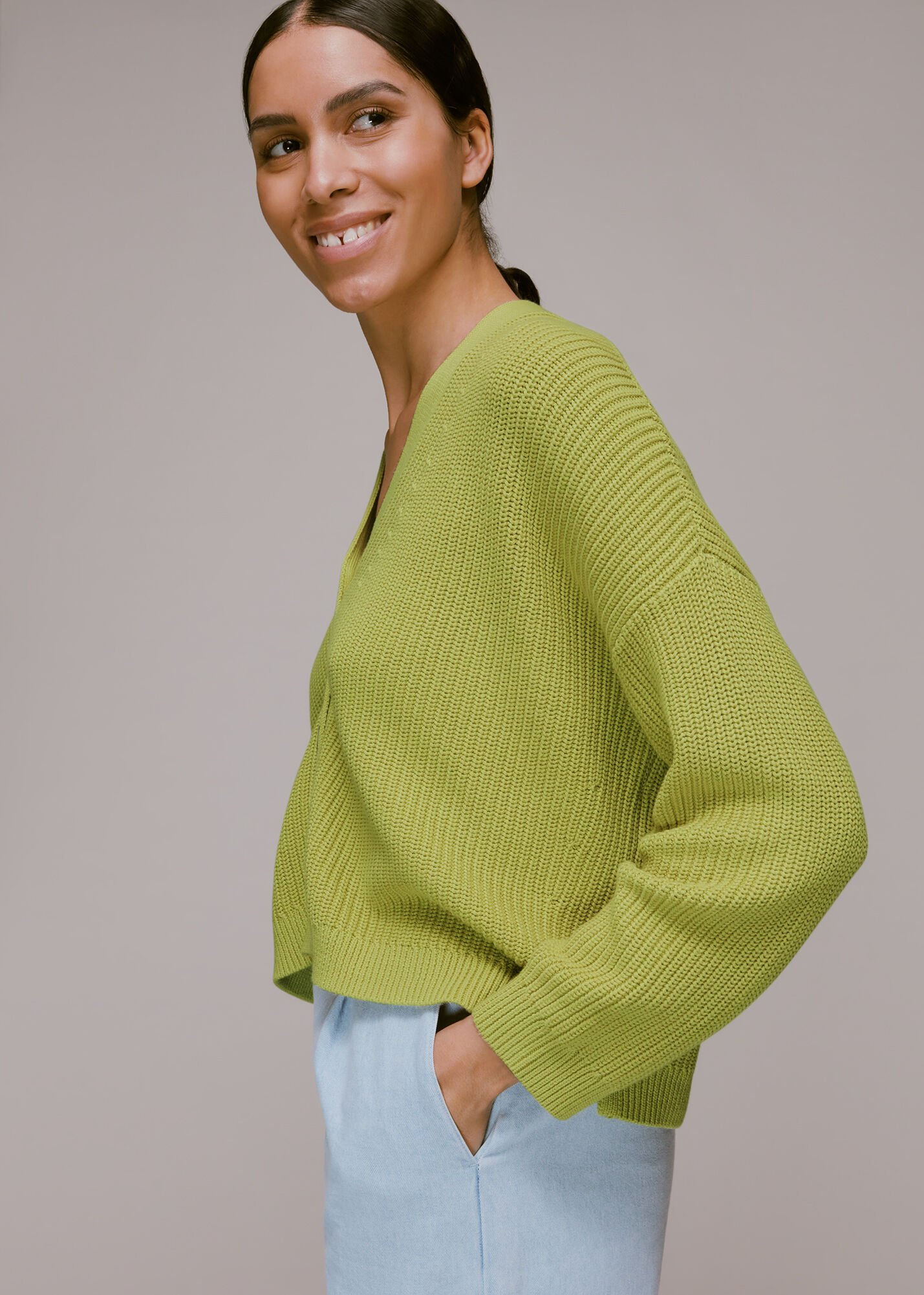 Lime cardigan clearance