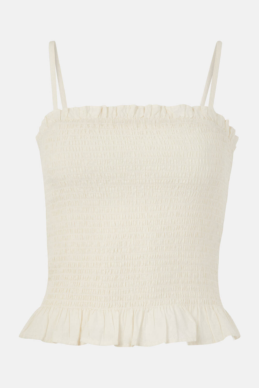 Ivory Detachable Lois Crinkle Top