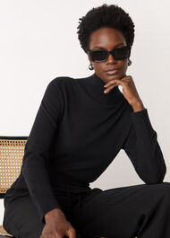 Fine Wool Mix Funnel Neck Knit