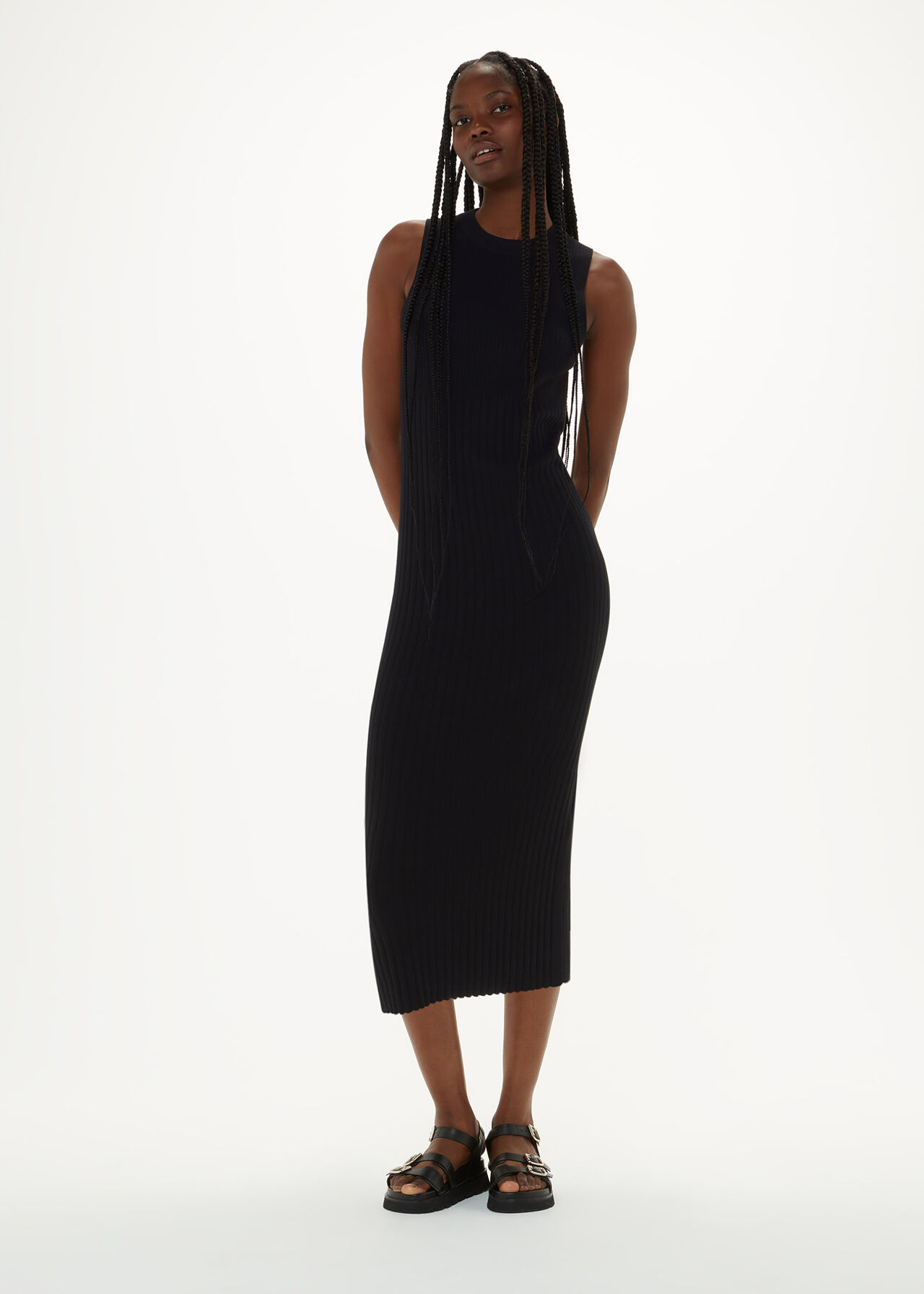 Ida Rib Detail Knit Dress
