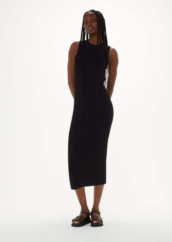 Ida Rib Detail Knit Dress