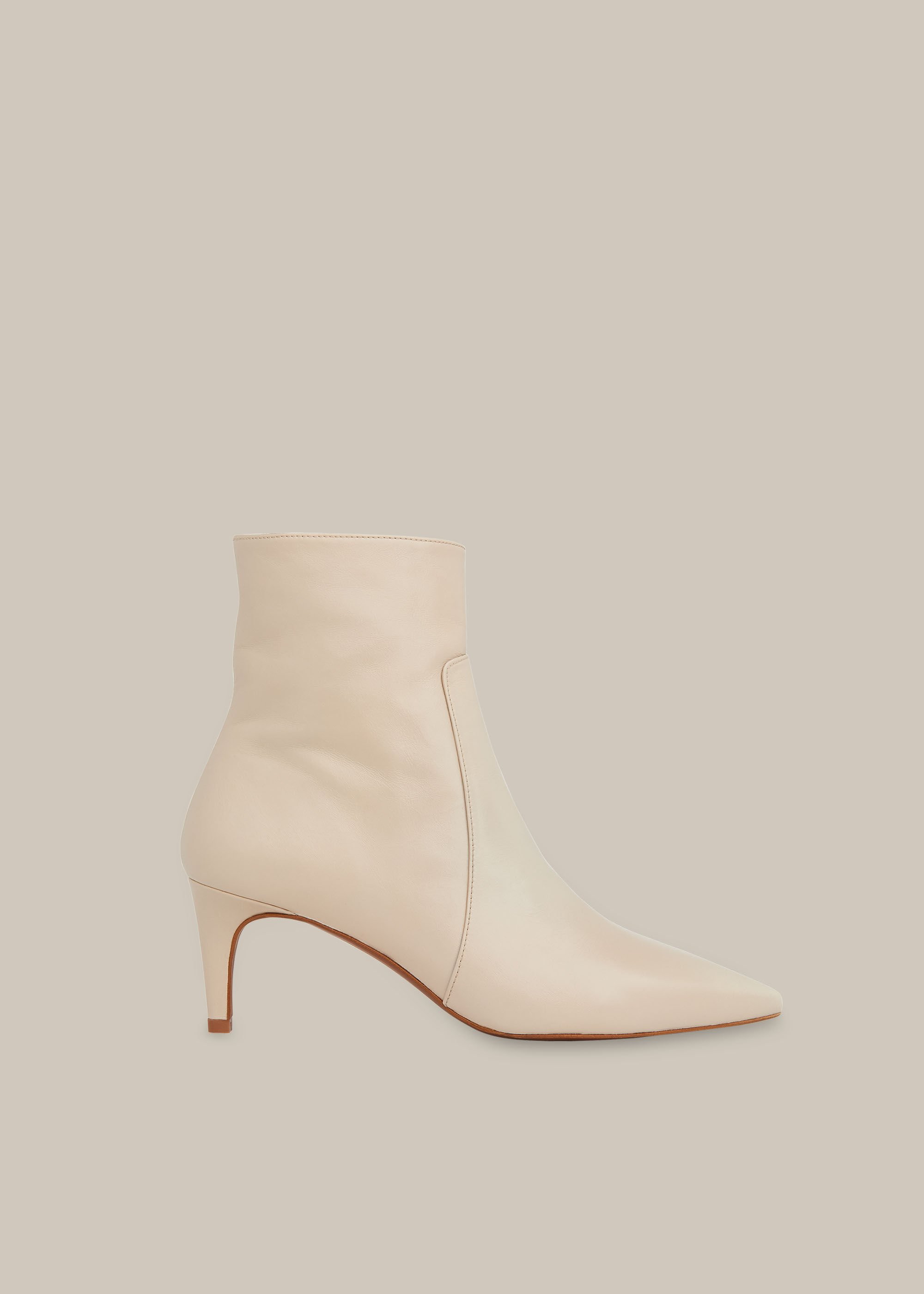 Stone Celia Kitten Heel Boot WHISTLES