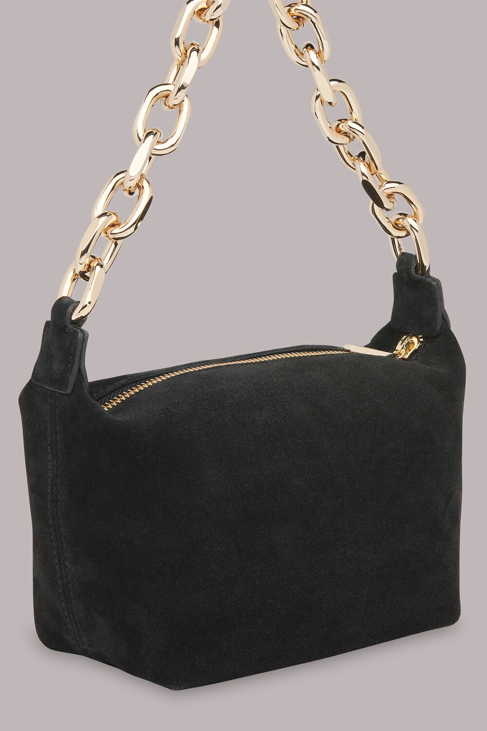 Naia Suede Chain Bag
