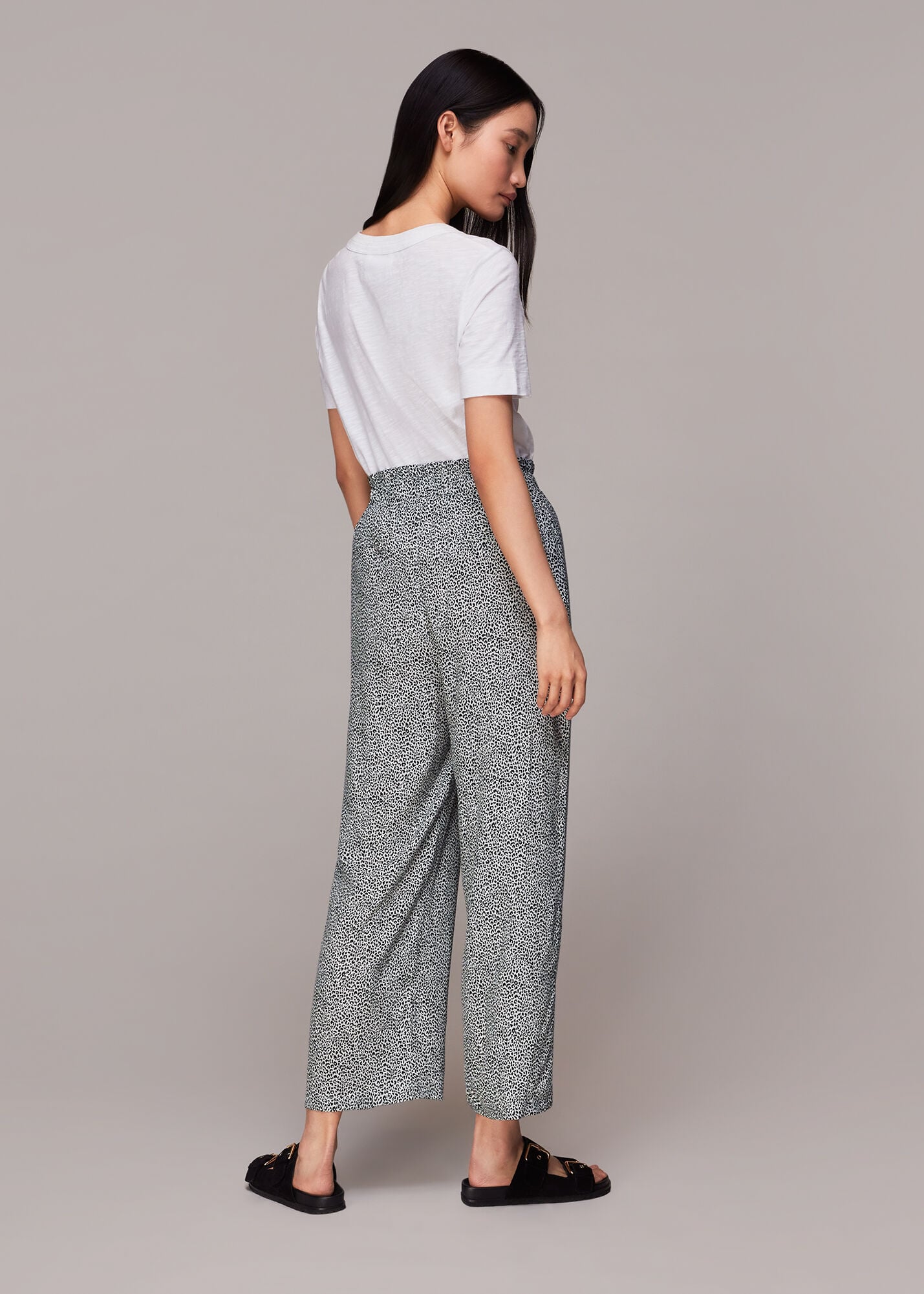 Leopard Print Trouser | WHISTLES | Whistles