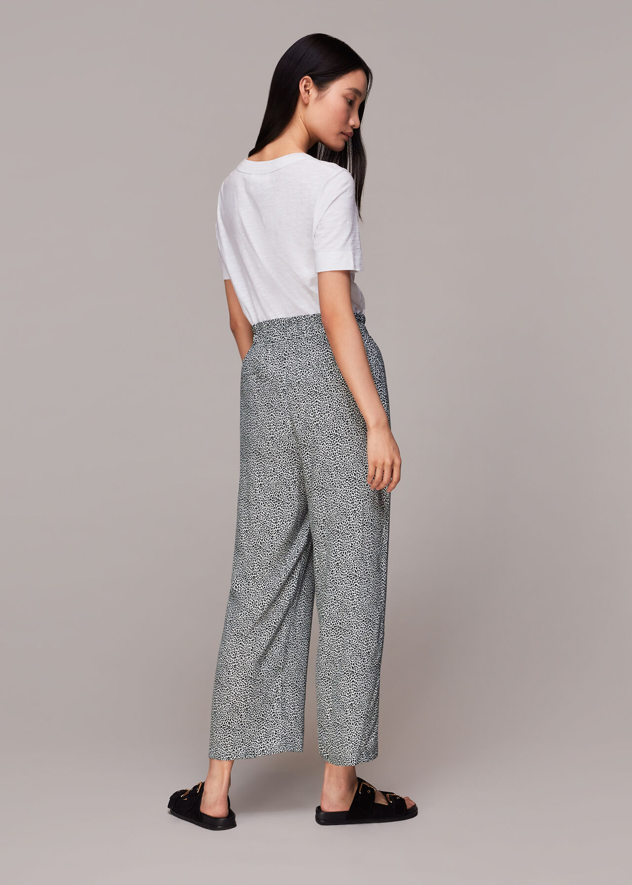 Gradient Leopard Print Trouser