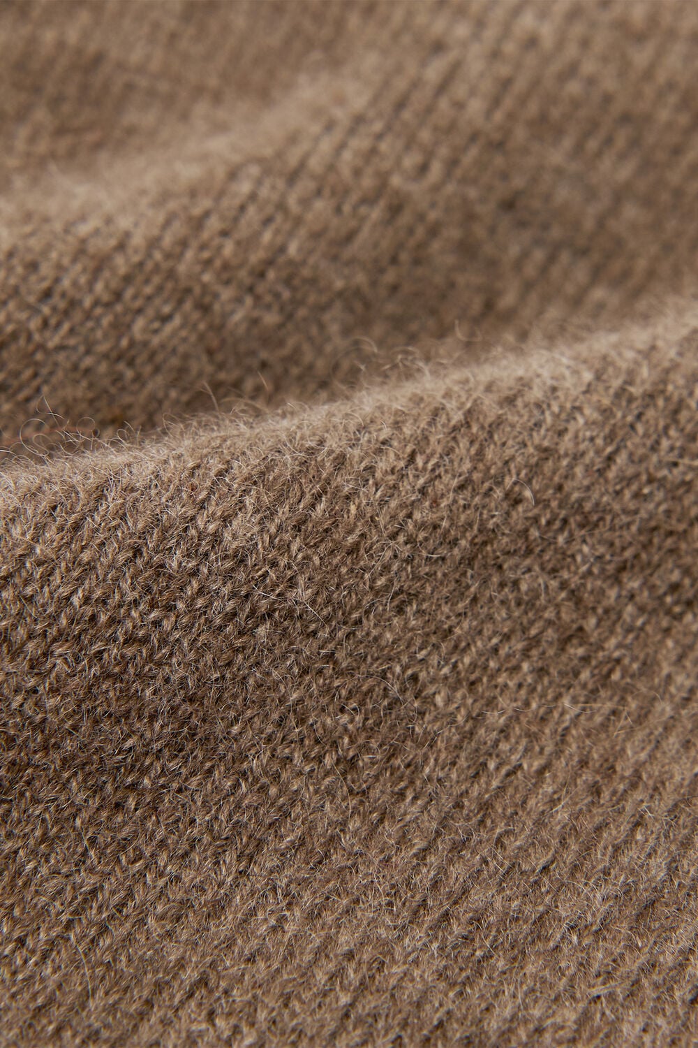 Neutral Cashmere V Neck Sweater