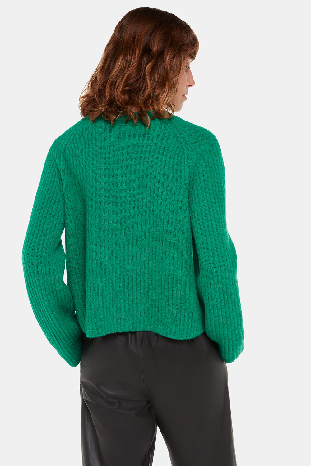 Wool Mix Rib Cardigan