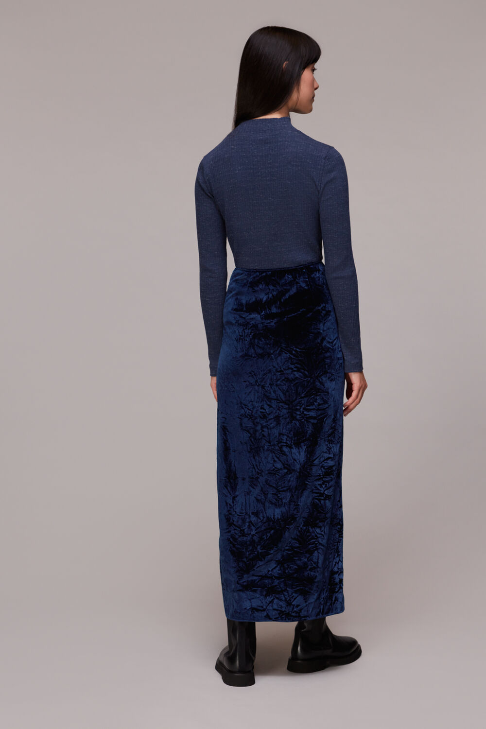 Mia Crushed Velvet Skirt
