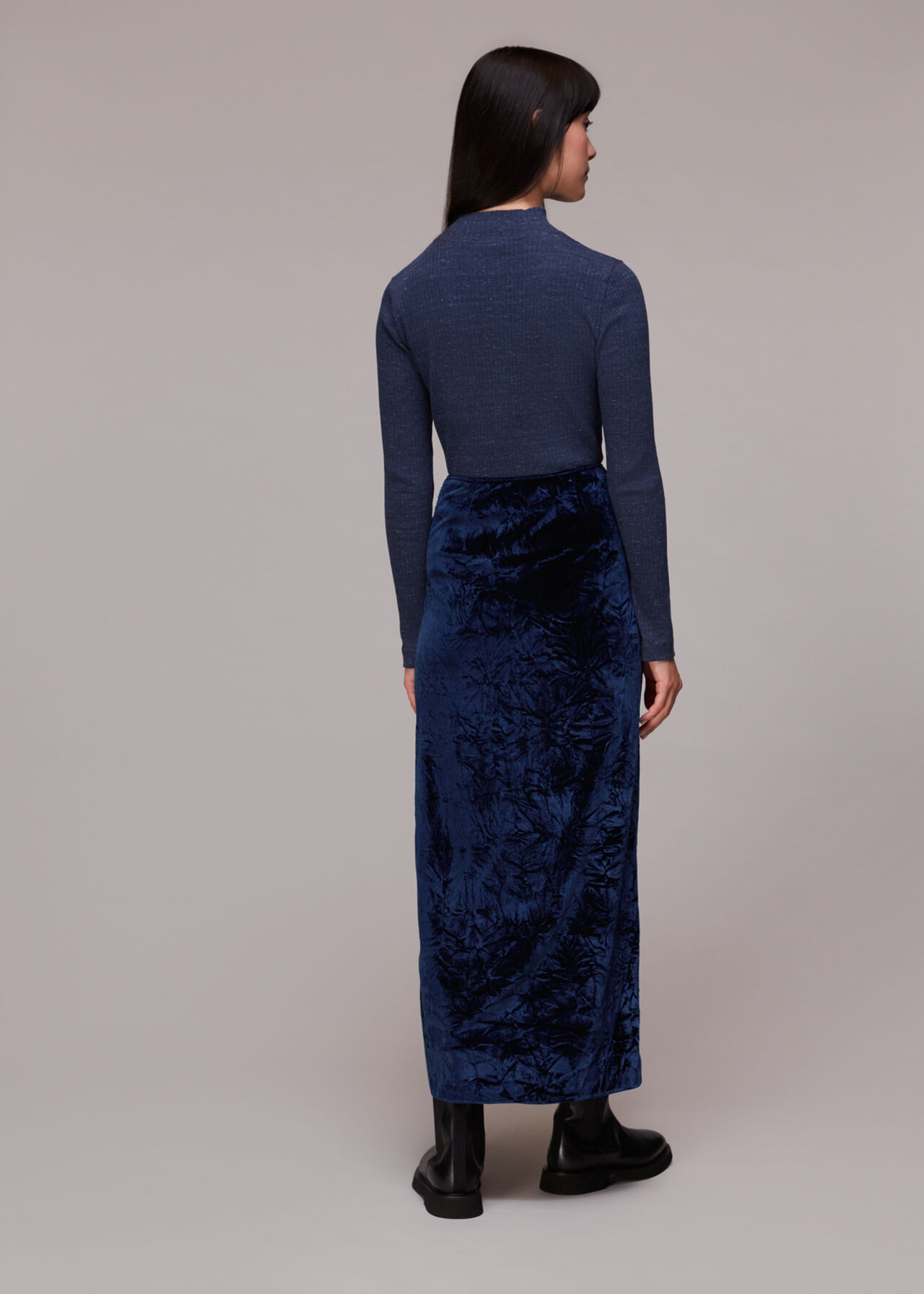 Mia Crushed Velvet Skirt