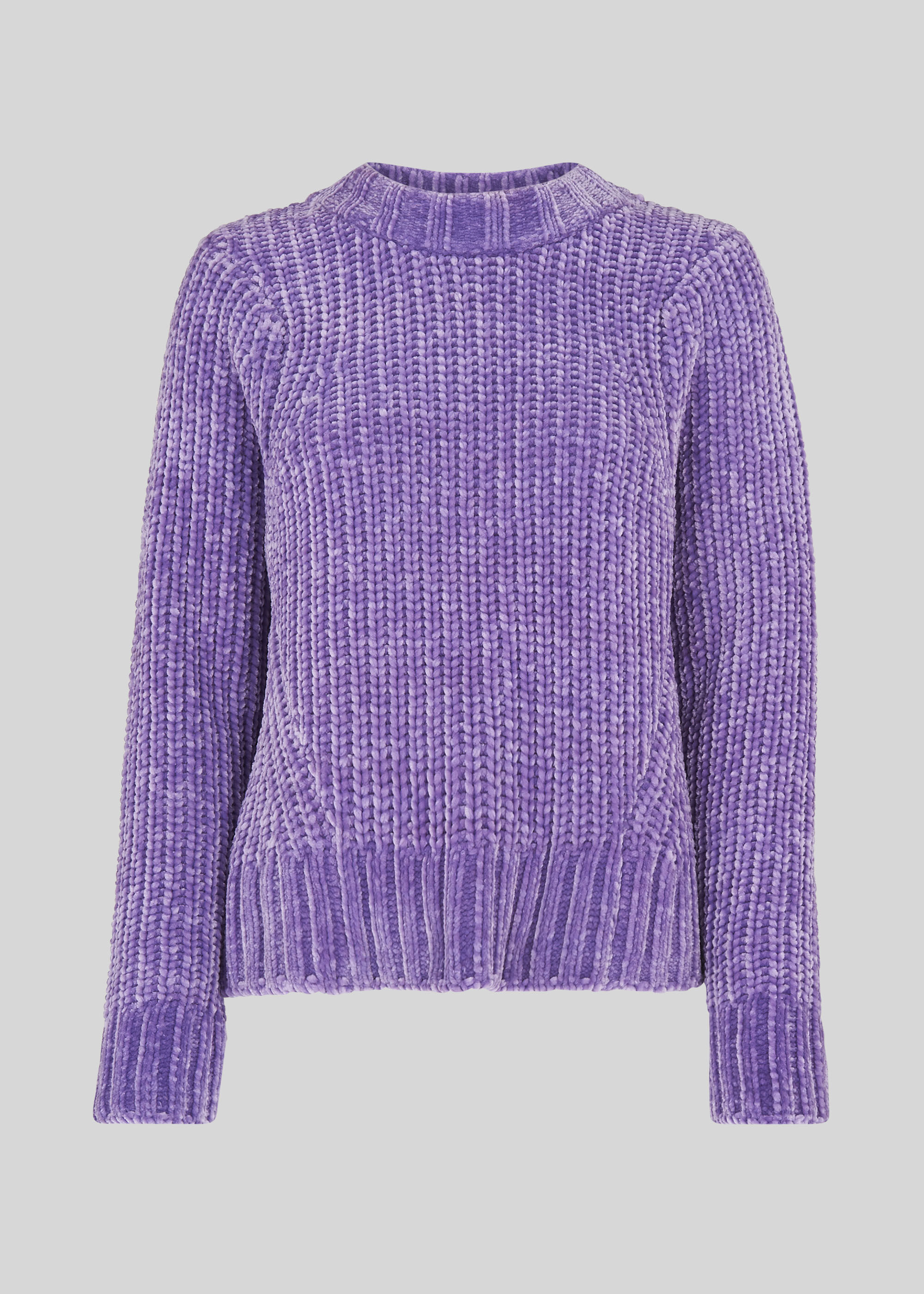 Purple hotsell chenille sweater