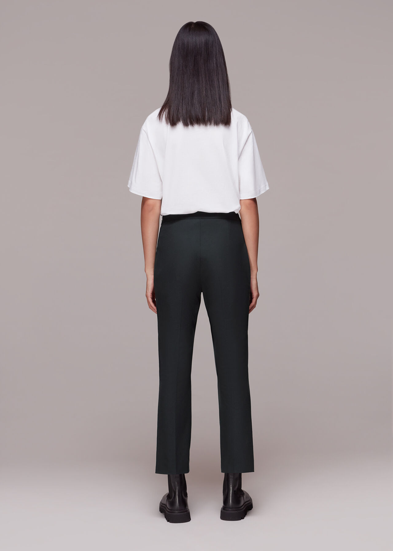 Black Gracy Kick Flare Trouser | WHISTLES