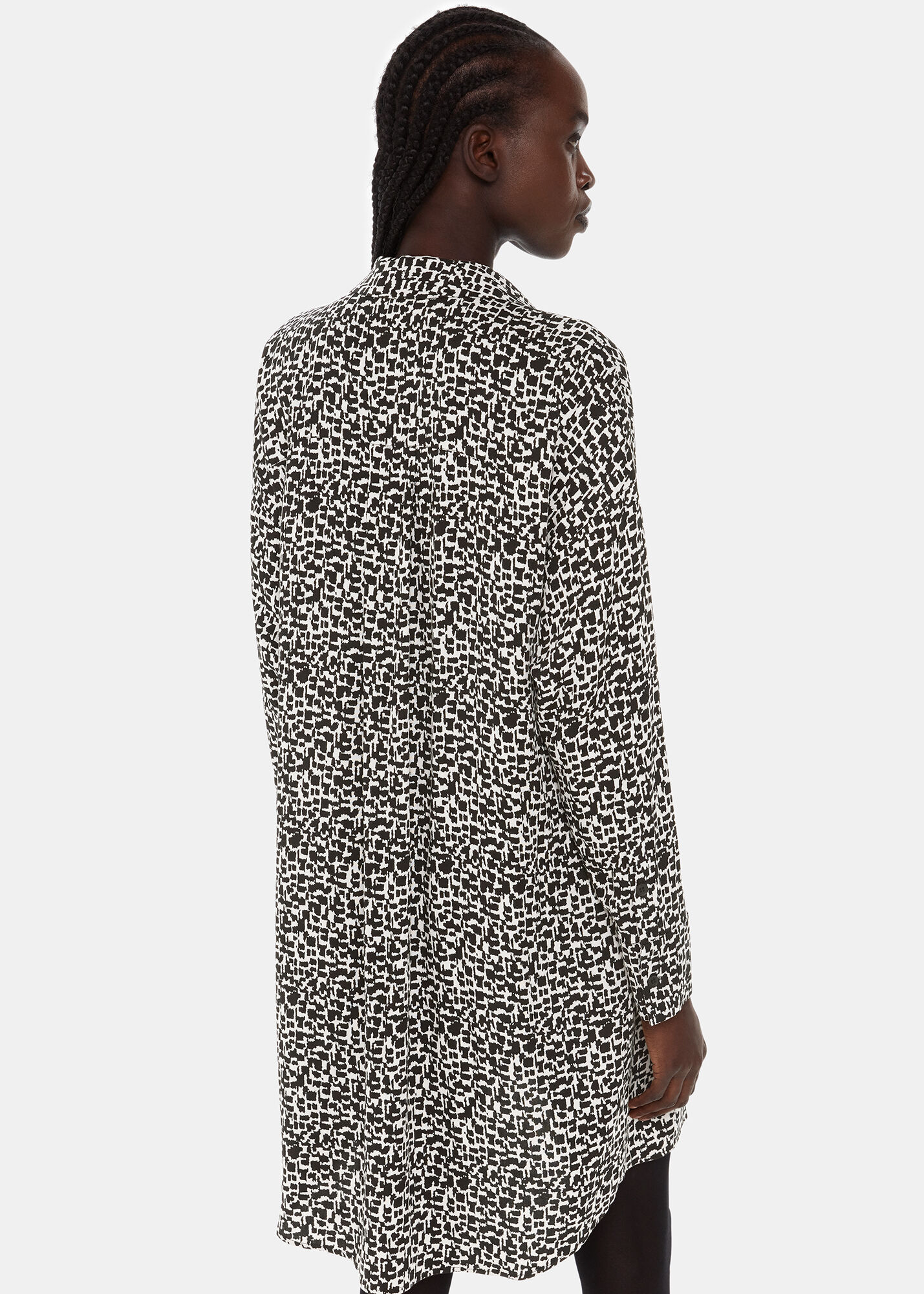 Helena Fuzzy Squares Dress