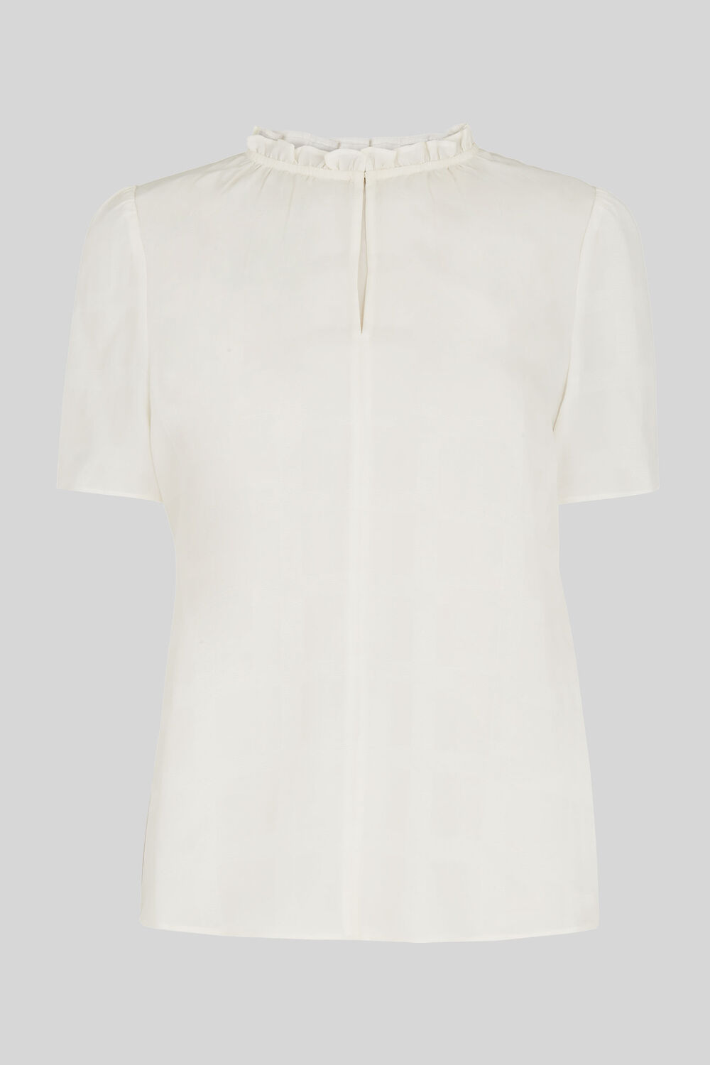 Ella Check Shell Top Ivory/Multi