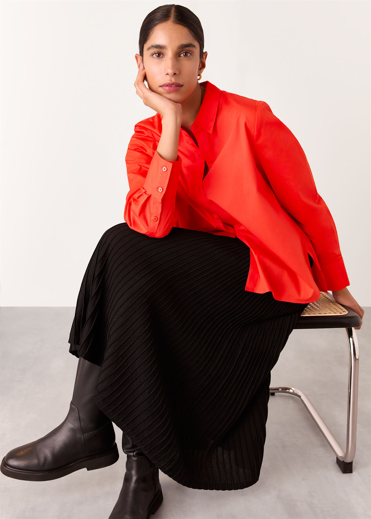 Boxy Cotton Shirt