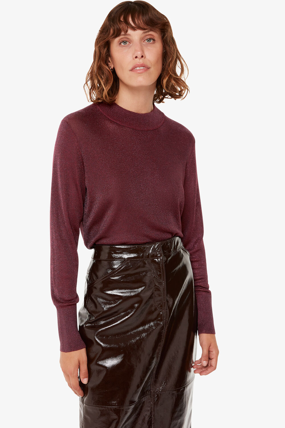 Sparkle High Neck Knit