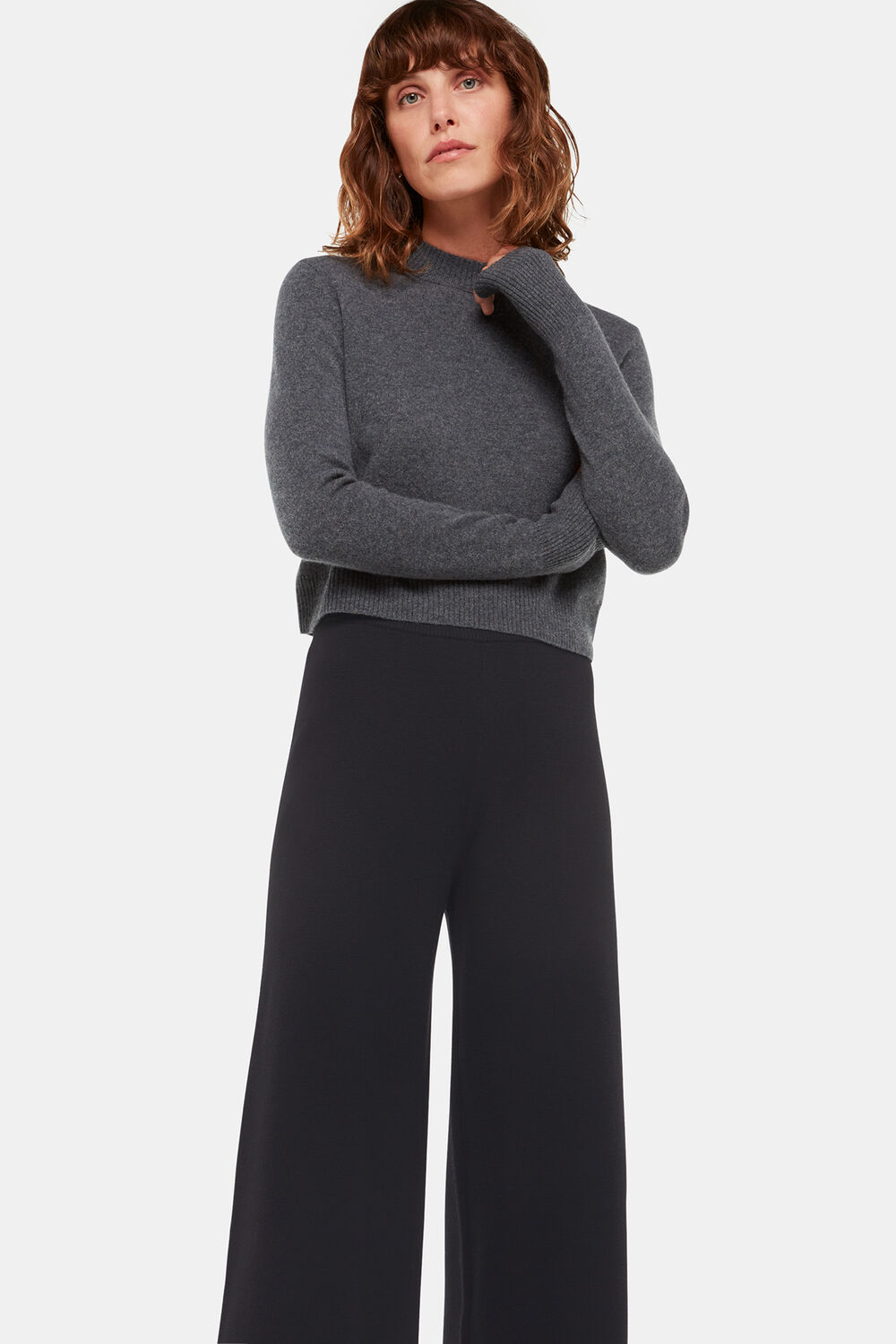Knitted Wide Leg Trouser