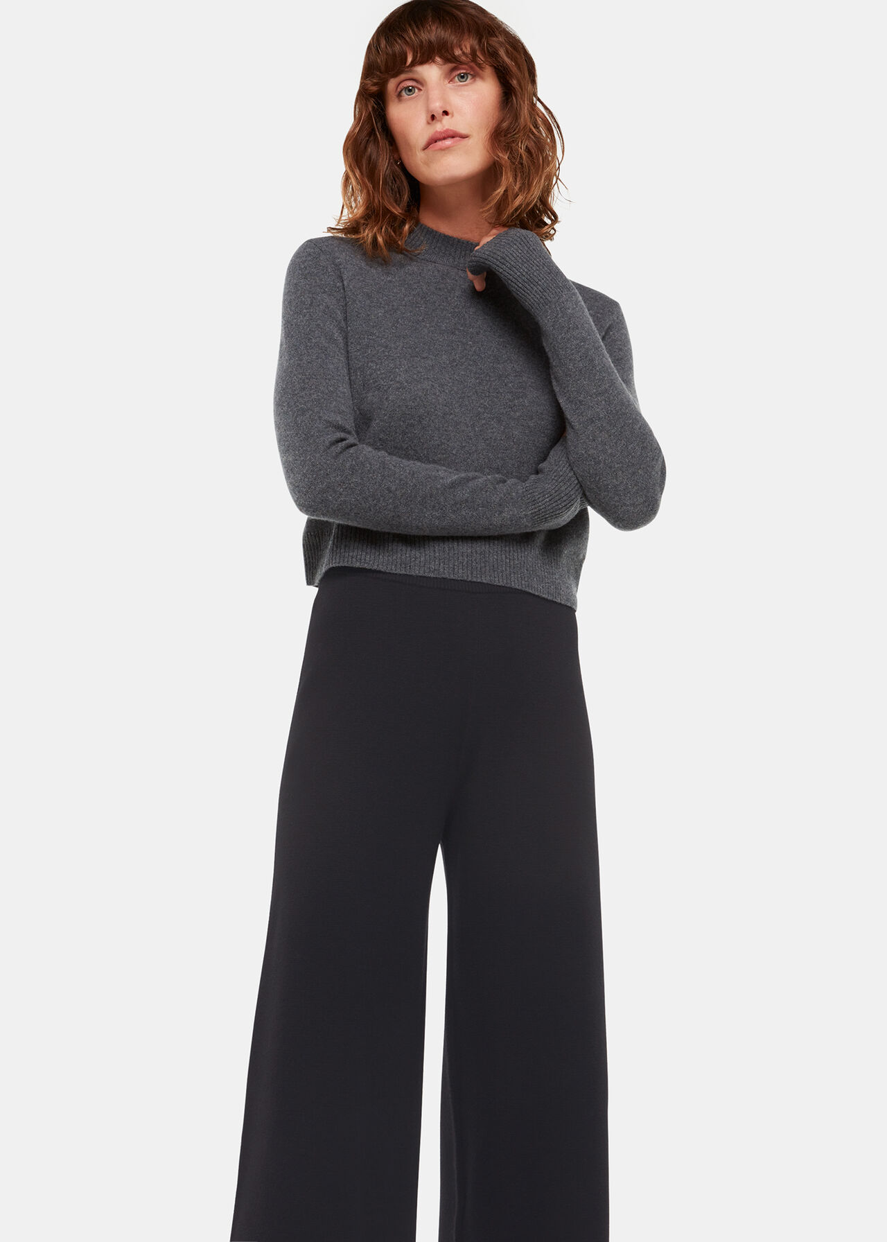 Knitted Wide Leg Trouser