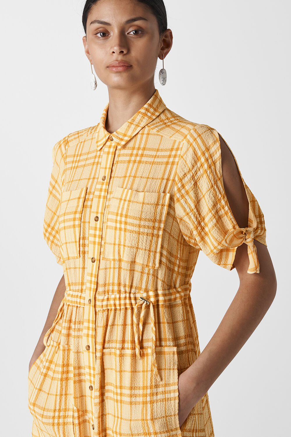 Alphina Check Dress