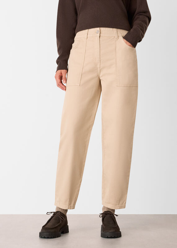 Neutral Tessa Casual Trouser