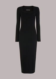 Square Neck Knit Dress