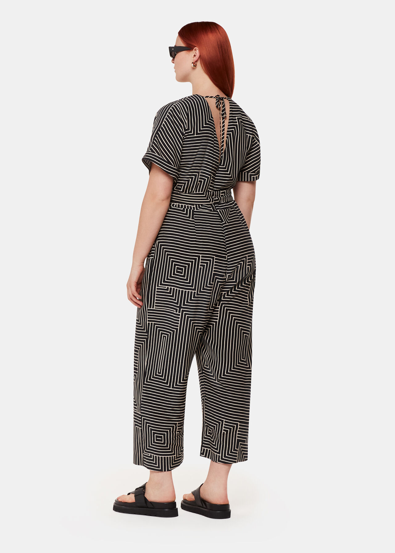 Angled Stripe Jumpsuit