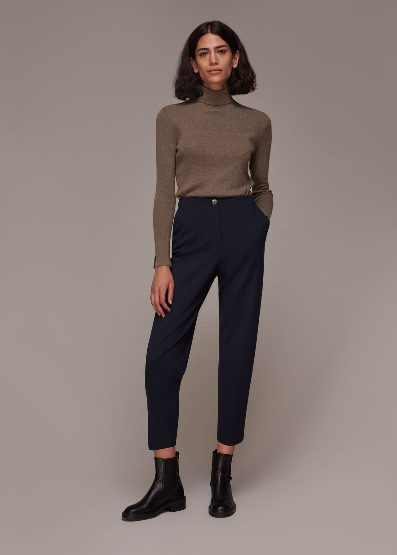 Lila Tapered Ponte Trouser