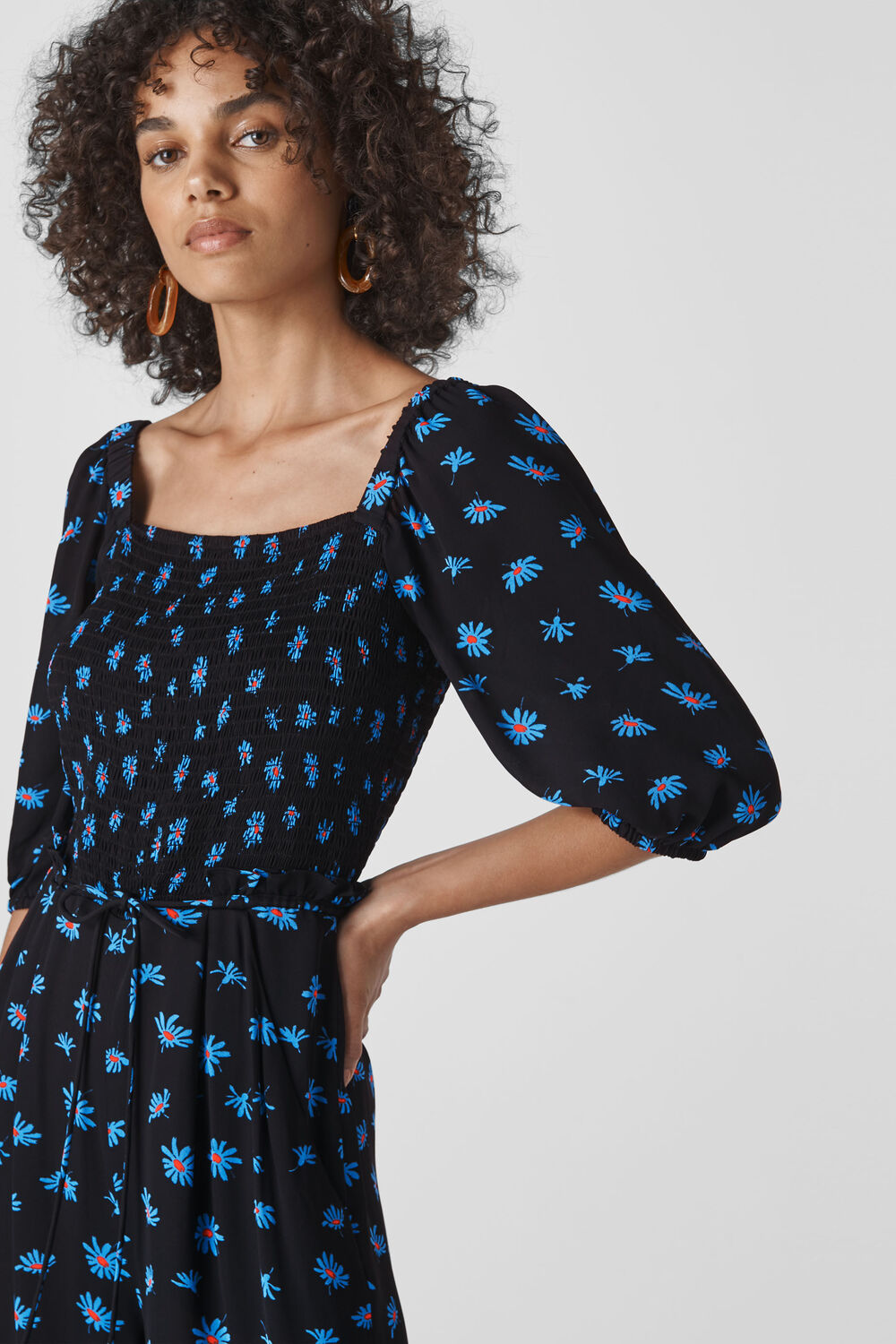 Scattered Daisy Klara Jumpsuit Black/Multi