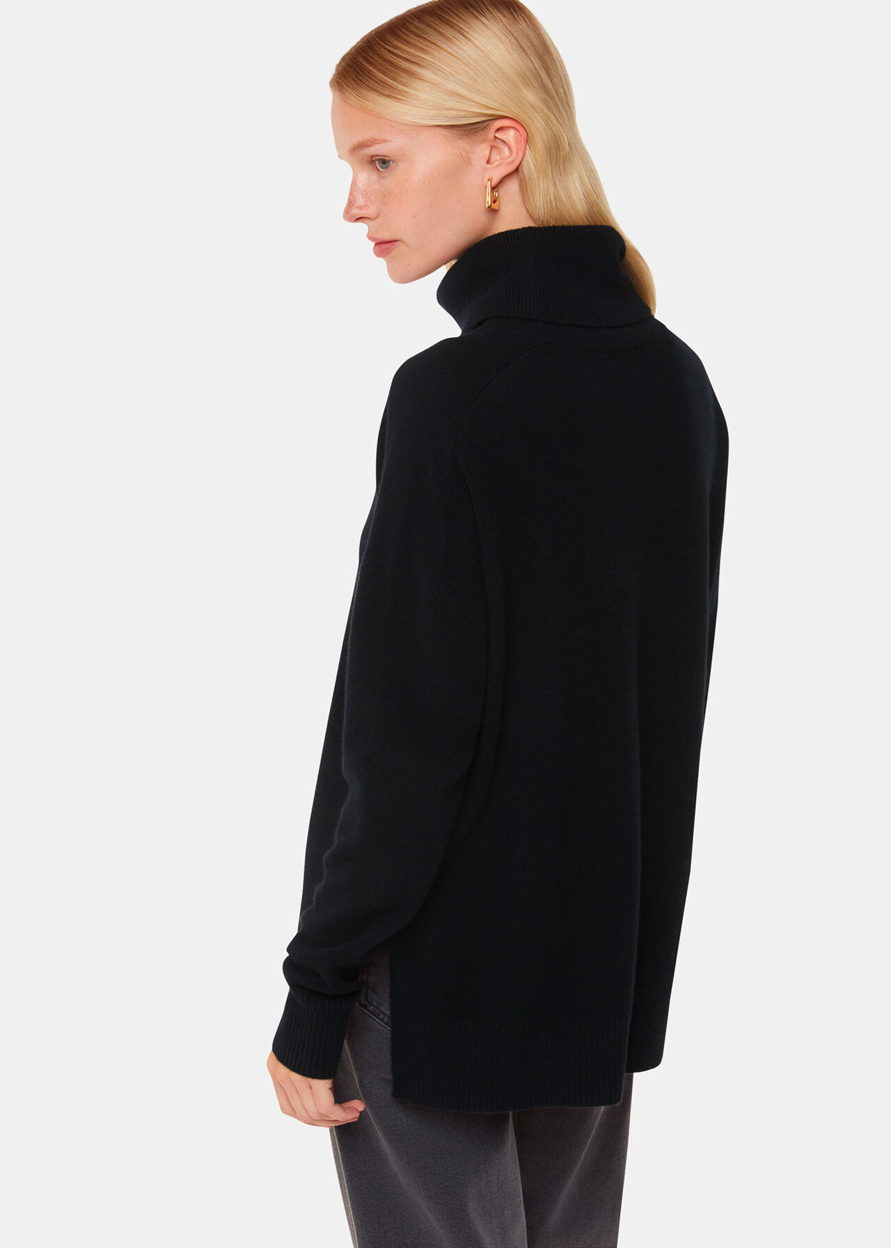 Petite Cashmere Roll Neck