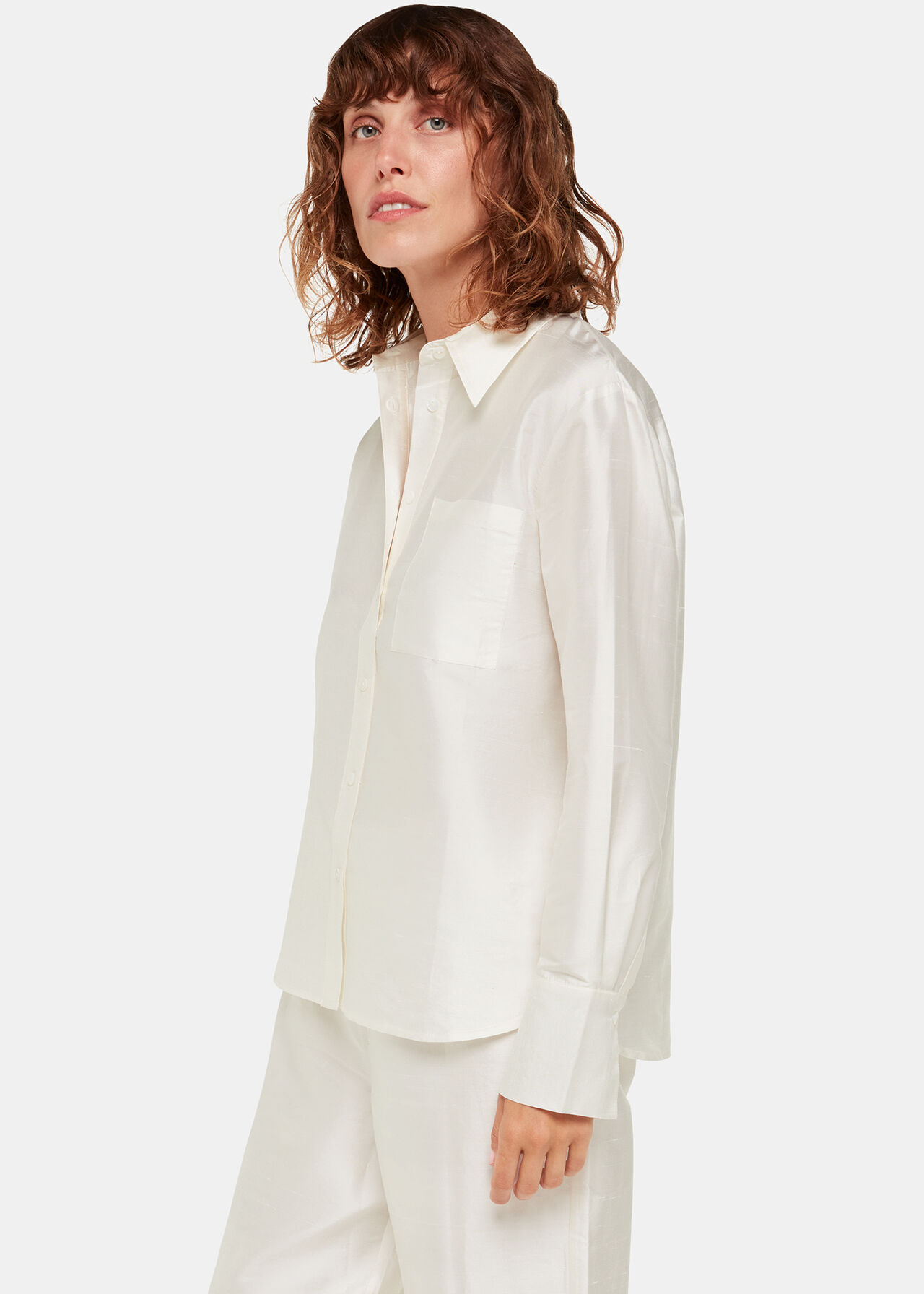 Ivory Hai Floris Shirt | WHISTLES